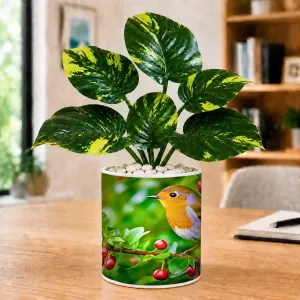 Artificial Tree Ceramic Photo Pot With White Stones 3x4 Inch (F164742) Artificial Tree Ceramic Photo Pot With White Stones 3x4 Inch (F164742)