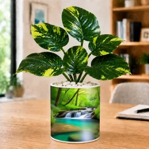 Artificial Tree Ceramic Photo Pot With White Stones 3x4 Inch (F164744) Artificial Tree Ceramic Photo Pot With White Stones 3x4 Inch (F164744)