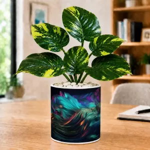 Artificial Tree Ceramic Photo Pot With White Stones 3x4 Inch (F164746) Artificial Tree Ceramic Photo Pot With White Stones 3x4 Inch (F164746)