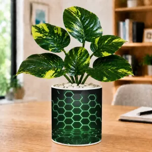Artificial Tree Ceramic Photo Pot With White Stones 3x4 Inch (F164747) Artificial Tree Ceramic Photo Pot With White Stones 3x4 Inch (F164747)