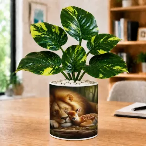 Artificial Tree Ceramic Photo Pot With White Stones 3x4 Inch (F164760) Artificial Tree Ceramic Photo Pot With White Stones 3x4 Inch (F164760)