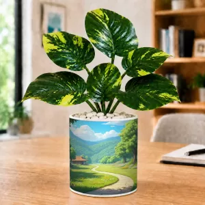 Artificial Tree Ceramic Photo Pot With White Stones 3x4 Inch (F164762) Artificial Tree Ceramic Photo Pot With White Stones 3x4 Inch (F164762)