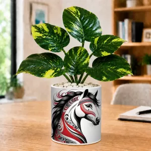 Artificial Tree Ceramic Photo Pot With White Stones 3x4 Inch (F164767) Artificial Tree Ceramic Photo Pot With White Stones 3x4 Inch (F164767)