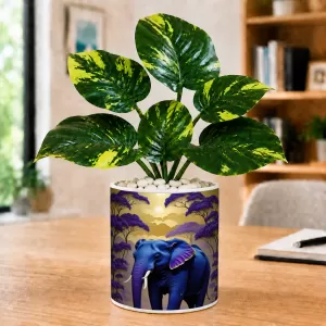 Artificial Tree Ceramic Photo Pot With White Stones 3x4 Inch (F164775) Artificial Tree Ceramic Photo Pot With White Stones 3x4 Inch (F164775)