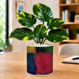 Artificial Tree Ceramic Photo Pot With White Stones 3x4 Inch (F164777) Artificial Tree Ceramic Photo Pot With White Stones 3x4 Inch (F164777)
