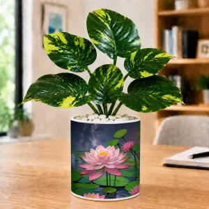 Artificial Tree Ceramic Photo Pot With White Stones 3x4 Inch (F164779) Artificial Tree Ceramic Photo Pot With White Stones 3x4 Inch (F164779)