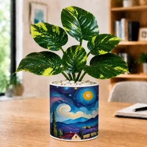 Artificial Tree Ceramic Photo Pot With White Stones 3x4 Inch (F164786) Artificial Tree Ceramic Photo Pot With White Stones 3x4 Inch (F164786)