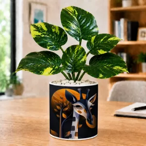 Artificial Tree Ceramic Photo Pot With White Stones 3x4 Inch (F164788) Artificial Tree Ceramic Photo Pot With White Stones 3x4 Inch (F164788)