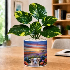 Artificial Tree Ceramic Photo Pot With White Stones 3x4 Inch (F164796) Artificial Tree Ceramic Photo Pot With White Stones 3x4 Inch (F164796)