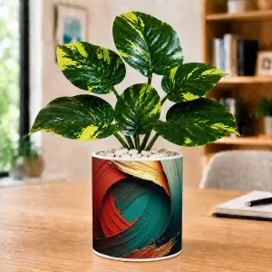 Artificial Tree Ceramic Photo Pot With White Stones 3x4 Inch (F164799) Artificial Tree Ceramic Photo Pot With White Stones 3x4 Inch (F164799)