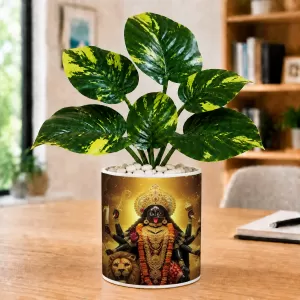 Artificial Tree Ceramic Photo Pot With White Stones 3x4 Inch (F164805) Artificial Tree Ceramic Photo Pot With White Stones 3x4 Inch (F164805)