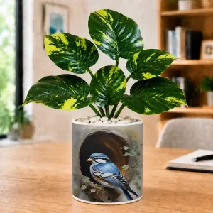 Artificial Tree Ceramic Photo Pot With White Stones 3x4 Inch (F164809) Artificial Tree Ceramic Photo Pot With White Stones 3x4 Inch (F164809)