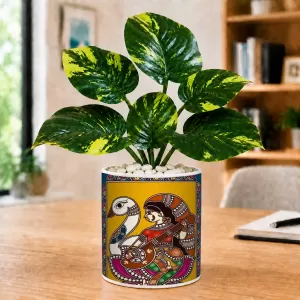 Artificial Tree Ceramic Photo Pot With White Stones 3x4 Inch (F164815) Artificial Tree Ceramic Photo Pot With White Stones 3x4 Inch (F164815)