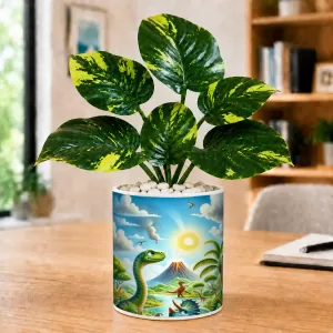 Artificial Tree Ceramic Photo Pot With White Stones 3x4 Inch (F164816) Artificial Tree Ceramic Photo Pot With White Stones 3x4 Inch (F164816)