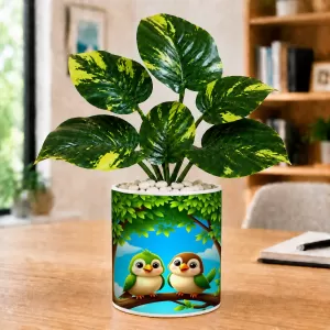 Artificial Tree Ceramic Photo Pot With White Stones 3x4 Inch (F164817) Artificial Tree Ceramic Photo Pot With White Stones 3x4 Inch (F164817)
