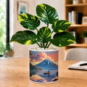 Artificial Tree Ceramic Photo Pot With White Stones 3x4 Inch (F164819) Artificial Tree Ceramic Photo Pot With White Stones 3x4 Inch (F164819)
