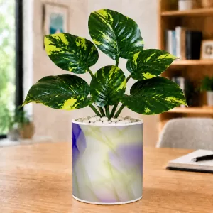 Artificial Tree Ceramic Photo Pot With White Stones 3x4 Inch (F164856) Artificial Tree Ceramic Photo Pot With White Stones 3x4 Inch (F164856)