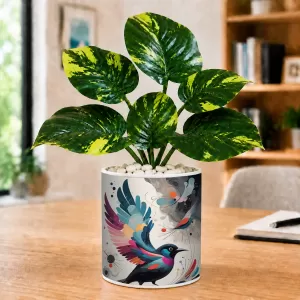 Artificial Tree Ceramic Photo Pot With White Stones 3x4 Inch (F164859) Artificial Tree Ceramic Photo Pot With White Stones 3x4 Inch (F164859)