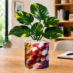 Artificial Tree Ceramic Photo Pot With White Stones 3x4 Inch (F164869) Artificial Tree Ceramic Photo Pot With White Stones 3x4 Inch (F164869)