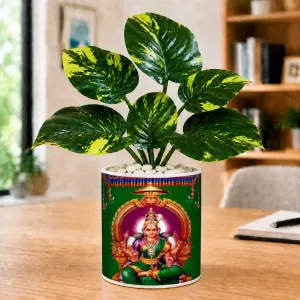 Artificial Tree Ceramic Photo Pot With White Stones 3x4 Inch (F164904) Artificial Tree Ceramic Photo Pot With White Stones 3x4 Inch (F164904)