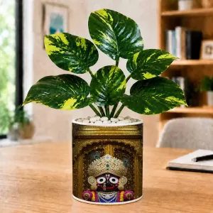 Artificial Tree Ceramic Photo Pot With White Stones 3x4 Inch (F164905) Artificial Tree Ceramic Photo Pot With White Stones 3x4 Inch (F164905)