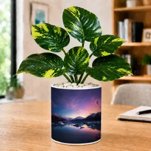 Artificial Tree Ceramic Photo Pot With White Stones 3x4 Inch (F164912) Artificial Tree Ceramic Photo Pot With White Stones 3x4 Inch (F164912)