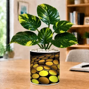 Artificial Tree Ceramic Photo Pot With White Stones 3x4 Inch (F164913) Artificial Tree Ceramic Photo Pot With White Stones 3x4 Inch (F164913)