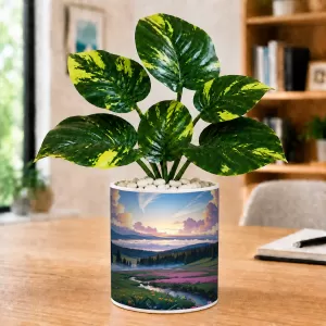 Artificial Tree Ceramic Photo Pot With White Stones 3x4 Inch (F164916) Artificial Tree Ceramic Photo Pot With White Stones 3x4 Inch (F164916)