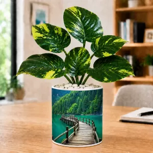 Artificial Tree Ceramic Photo Pot With White Stones 3x4 Inch (F164922) Artificial Tree Ceramic Photo Pot With White Stones 3x4 Inch (F164922)