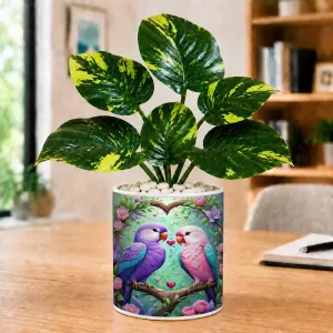 Artificial Tree Ceramic Photo Pot With White Stones 3x4 Inch (F164926) Artificial Tree Ceramic Photo Pot With White Stones 3x4 Inch (F164926)