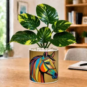 Artificial Tree Ceramic Photo Pot With White Stones 3x4 Inch (F164931) Artificial Tree Ceramic Photo Pot With White Stones 3x4 Inch (F164931)