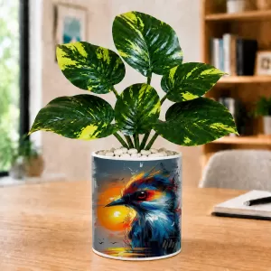 Artificial Tree Ceramic Photo Pot With White Stones 3x4 Inch (F164936) Artificial Tree Ceramic Photo Pot With White Stones 3x4 Inch (F164936)