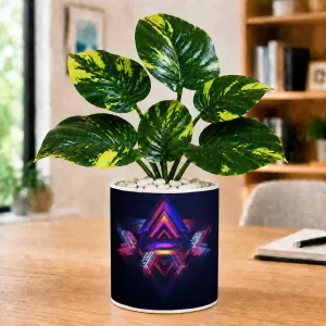 Artificial Tree Ceramic Photo Pot With White Stones 3x4 Inch (F164942) Artificial Tree Ceramic Photo Pot With White Stones 3x4 Inch (F164942)