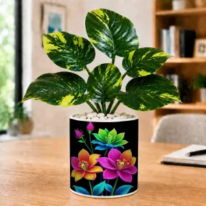 Artificial Tree Ceramic Photo Pot With White Stones 3x4 Inch (F164944) Artificial Tree Ceramic Photo Pot With White Stones 3x4 Inch (F164944)