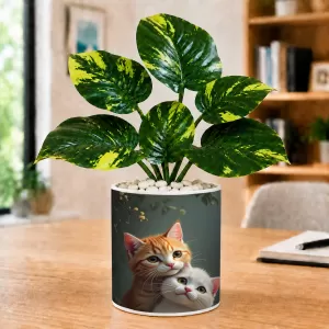 Artificial Tree Ceramic Photo Pot With White Stones 3x4 Inch (F164950) Artificial Tree Ceramic Photo Pot With White Stones 3x4 Inch (F164950)