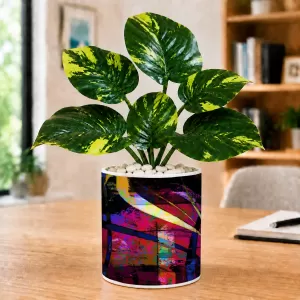 Artificial Tree Ceramic Photo Pot With White Stones 3x4 Inch (F164953) Artificial Tree Ceramic Photo Pot With White Stones 3x4 Inch (F164953)