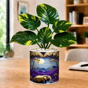 Artificial Tree Ceramic Photo Pot With White Stones 3x4 Inch (F164961) Artificial Tree Ceramic Photo Pot With White Stones 3x4 Inch (F164961)