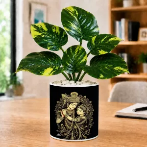 Artificial Tree Ceramic Photo Pot With White Stones 3x4 Inch (F164977) Artificial Tree Ceramic Photo Pot With White Stones 3x4 Inch (F164977)