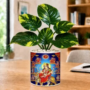 Artificial Tree Ceramic Photo Pot With White Stones 3x4 Inch (F164979) Artificial Tree Ceramic Photo Pot With White Stones 3x4 Inch (F164979)