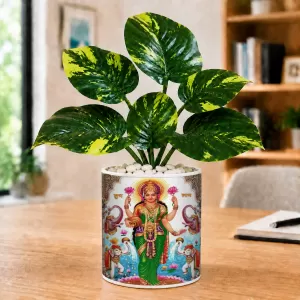 Artificial Tree Ceramic Photo Pot With White Stones 3x4 Inch (F164993) Artificial Tree Ceramic Photo Pot With White Stones 3x4 Inch (F164993)