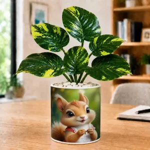 Artificial Tree Ceramic Photo Pot With White Stones 3x4 Inch (F165003) Artificial Tree Ceramic Photo Pot With White Stones 3x4 Inch (F165003)