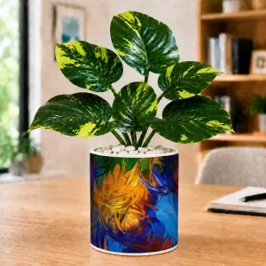 Artificial Tree Ceramic Photo Pot With White Stones 3x4 Inch (F165004) Artificial Tree Ceramic Photo Pot With White Stones 3x4 Inch (F165004)