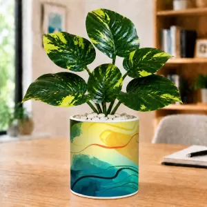 Artificial Tree Ceramic Photo Pot With White Stones 3x4 Inch (F165009) Artificial Tree Ceramic Photo Pot With White Stones 3x4 Inch (F165009)