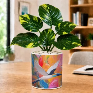 Artificial Tree Ceramic Photo Pot With White Stones 3x4 Inch (F165030) Artificial Tree Ceramic Photo Pot With White Stones 3x4 Inch (F165030)