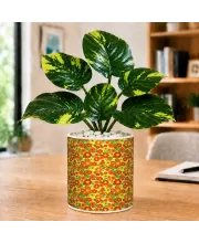 Artificial Tree Ceramic Photo Pot With White Stones 3x4 Inch (F165067)