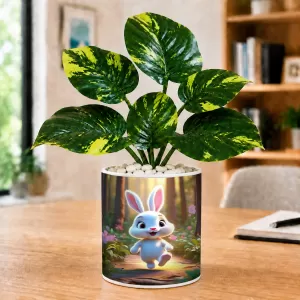 Artificial Tree Ceramic Photo Pot With White Stones 3x4 Inch (F165068) Artificial Tree Ceramic Photo Pot With White Stones 3x4 Inch (F165068)