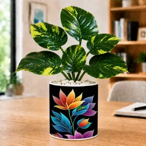 Artificial Tree Ceramic Photo Pot With White Stones 3x4 Inch (F165081) Artificial Tree Ceramic Photo Pot With White Stones 3x4 Inch (F165081)