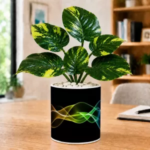 Artificial Tree Ceramic Photo Pot With White Stones 3x4 Inch (F165083) Artificial Tree Ceramic Photo Pot With White Stones 3x4 Inch (F165083)