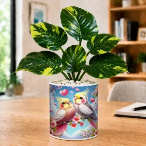Artificial Tree Ceramic Photo Pot With White Stones 3x4 Inch (F165085) Artificial Tree Ceramic Photo Pot With White Stones 3x4 Inch (F165085)