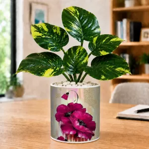 Artificial Tree Ceramic Photo Pot With White Stones 3x4 Inch (F165095) Artificial Tree Ceramic Photo Pot With White Stones 3x4 Inch (F165095)